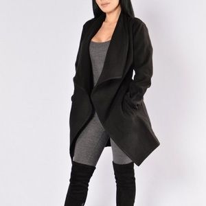 Fashion Nova - Black Manhattan Coat